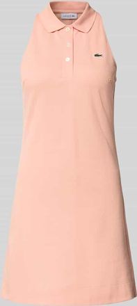 Lacoste Sport Slim Fit Polokleid aus Baumwoll-Mix in Apricot, Gr&ouml;&szlig;e 34