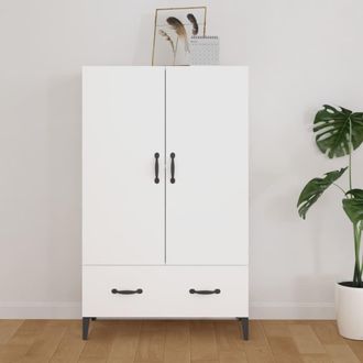 Berkfield Home Highboard White 70x31x115 cm Engineered Wood | Size: 70 x 31 x 115 cm