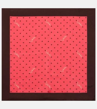 Valentino Printed silk twill scarf