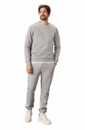 Pact Organic Cotton Cloud Brushed Fleece Crew Sweatshirt in Heather Grey at Nordstrom, Size Medium