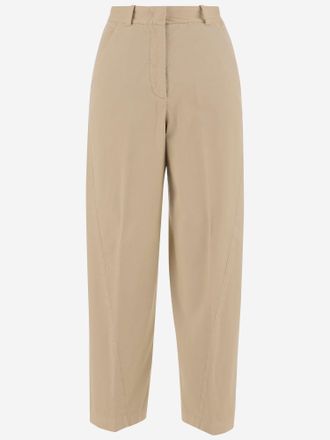 ボトムスその他 QUELLEDUE Desert-coloured cotton trousers Ql2 Quelledue Fashion − 200+ Best Sellers from 6 Stores