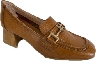 Hispanitas Stijlvolle Mocassin Schoenen - Dames - Pumps - Bruin - 40 EU - Leer - Schoenen