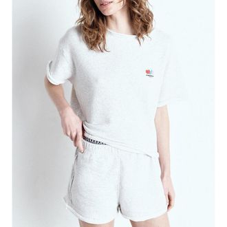 American Vintage Losjes vallend T-shirt met korte mouwen en ronde hals ATUBAY