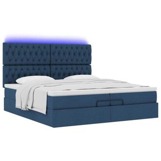 vidaXL Vidaxl - Estructura De Cama Otomana Con Colchones Tela Topo 200x200cm