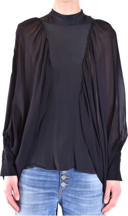 Dondup Dames, Blouses & Shirts, Zwart, Maat: XS Zijde