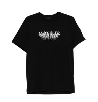 Moncler Black Crew Neck T-Shirts