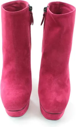 Casadei pink suede platform ankle boots Size 36