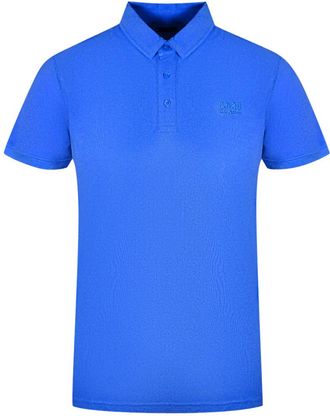 Cavalli Merkenlogo Blauwe Polo Shirt