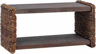 vidaXL Mesa De Caf&eacute; Natural 70 X 35 X 35 Cm Madera De Caoba S&oacute;lida Vidaxl