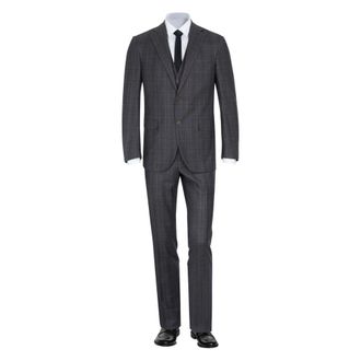 Corneliani Suits - Heren - Pakken - Grijs - Maat: S