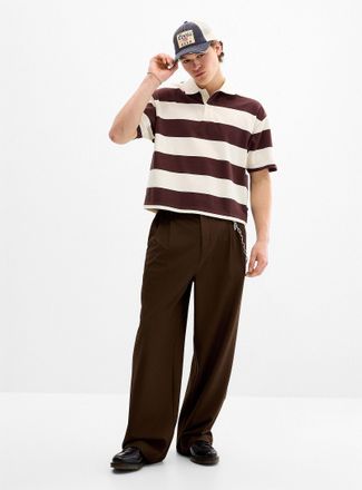 Djab Mens Loose pleated dressy pant Dalston fit - Wide pleated
