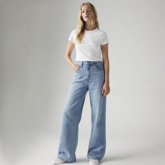 Levi's Cinch Baggy Lightweight Jeans - Womens - 23X29 - Medium Wash / Invested Indigo