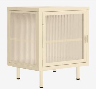 Sklum Sklum - Pack de 2 mesitas de noche en acero y cristal Paoline