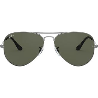 Ray-Ban Large Original 62mm Aviator Sunglasses in Trans Grey at Nordstrom