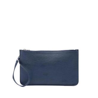 Louis Vuitton Pre-owned Vintage Epi Pouch - Dames - Pre-owned - Blauw - Maat: ONE Size Leer