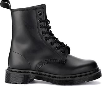 Dr. Martens Mono Glad Leder Enkellaarsjes - Dames - Veterlaarzen - Zwart - 36 EU - Leer - Schoenen