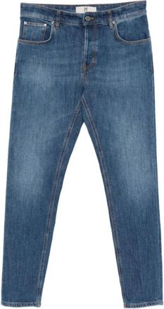 Pantaloni Torino Pantalone denim cinque tasche - Heren - Slim Fit Jeans - Blauw - W36 - Denim - Jeans