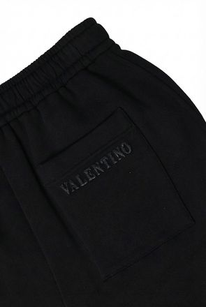 Valentino Drawstring Jersey Shorts - Black