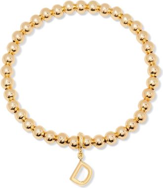 Brook & York Makenna Initial Charm Bracelet in Gold - D at Nordstrom