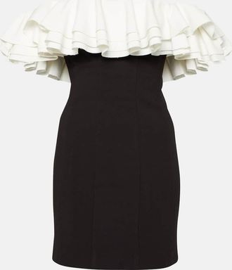 Staud Kiara off-shoulder ruffled minidress