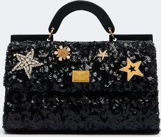 Dolce & Gabbana Sicily Mini sequined top-handle bag