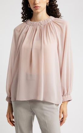 Nordstrom Flowy Chiffon Top in Pink Adobe at Nordstrom Rack, Size Xx-Small