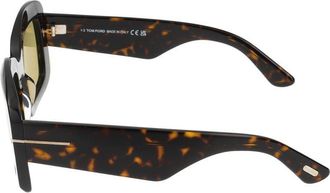 Tom Ford Unisex Ft1218 Injected Tortoiseshell Sunglasses