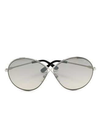 Tom Ford Rania 02 round sunglasses - Silver