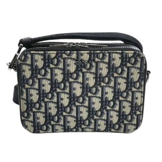 Dior Pre-owned Oblique Jacquard Schoudertas - Heren - Pre-owned - Beige - Maat: ONE Size