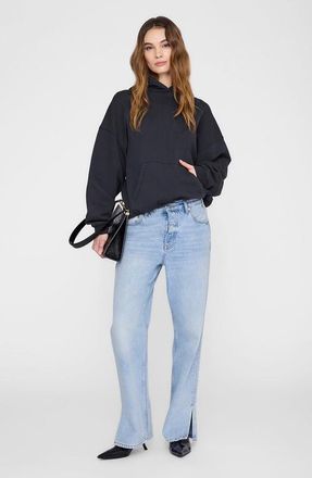 Anine Bing Harvey Stencil Sweatshirt in Vintage Black at Nordstrom, Size Xx-Small