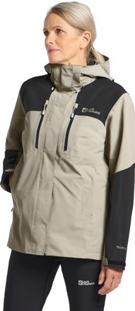 Jack Wolfskin Outdoorjacke JACK WOLFSKIN JASPER 2L JKT W, Damen, Gr. L (42/44), grau (stone), Oberstoff: 100% POLYESTER ; Kontrastmaterial 1: 100% POLYESTER ; Futte