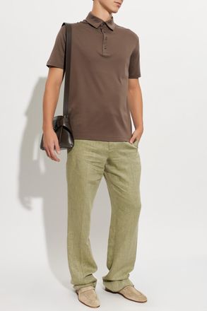 Paul & Shark Short-sleeved Polo, Mens, Brown