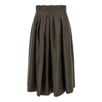 Khaite Dames, Rokken, Bruin, Maat: XS Zijde