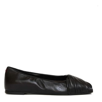 Halmanera Ballerinas, female, Black, Size: 7 1/2 US ballerina spuntata pelle nera