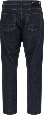 Stone Island Mens Blue Cotton Straight-Leg Jeans Clothing