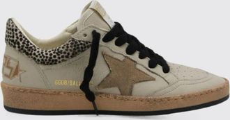 Golden Goose Sneakers Ball Star in pelle e cavallino a pois con effetto used
