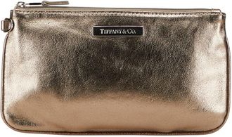 Tiffany & Co. Gold Leather Pouch (Pre-Owned)