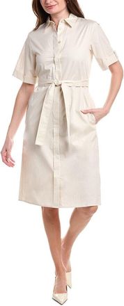 PESERICO Tie Waist Shirtdress