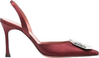 Amina Muaddi Camelia 90 Slingback Pumps, Brand Size 37.5 ( US Size 7.5 )