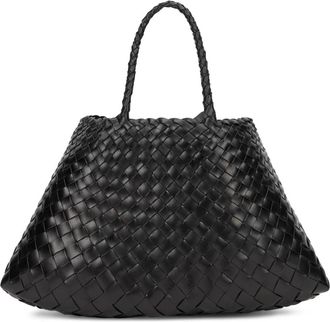 Dragon Diffusion Gevlochten Shopper - Dames - Handtassen - Zwart - ONE Size - Leer - Tassen