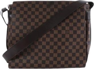 Louis Vuitton Pre-owned Bastille Crossbody Bag - Heren - Vintage Schoudertas - Bruin - ONE Size - Leer - Vintage