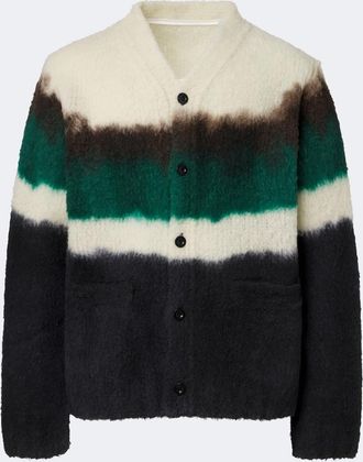 sacai Cardigan in maglia di misto lana
