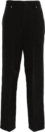 Pinko Straight-leg Zwarte Broek - Dames - Straight fit broeken - Zwart - XL - Polyester - Broeken
