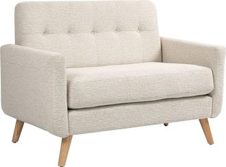 HOMCOM Sof&aacute; doble 114x71x82 cm beige