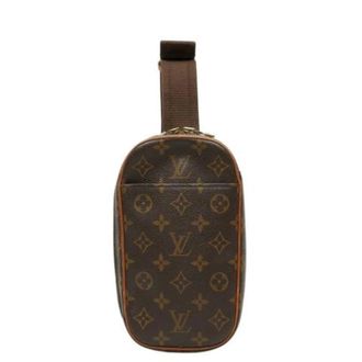 Louis Vuitton Pre-owned Monogram Pochette - Dames - Pre-owned - Bruin - Maat: ONE Size Leer