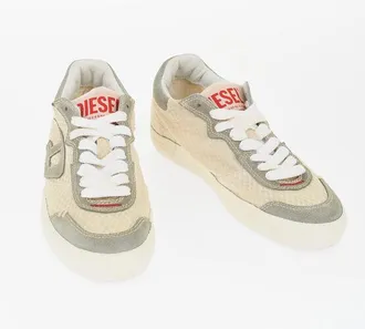Diesel Canvas S-LEROJI Low Top Sneakers with Contrasting Details size 39