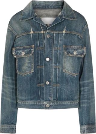 Maison Margiela Denim Jacket - Dames - Spijkerjassen - Blauw - S - Denim - Jassen