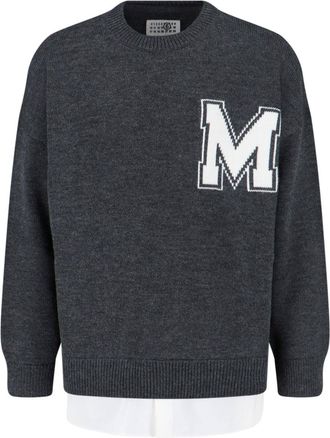 Maison Margiela Logo Sweater - Grey