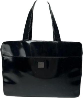 Celine Pre-owned Leren Tote Bag - Dames - Vintage Shopper - Zwart - ONE Size - Leer - Vintage