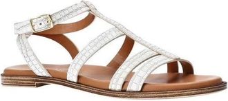 Bella Vita Ira-Italy 51-1084 Sandal Womens White Leather Ankle Strap lion937